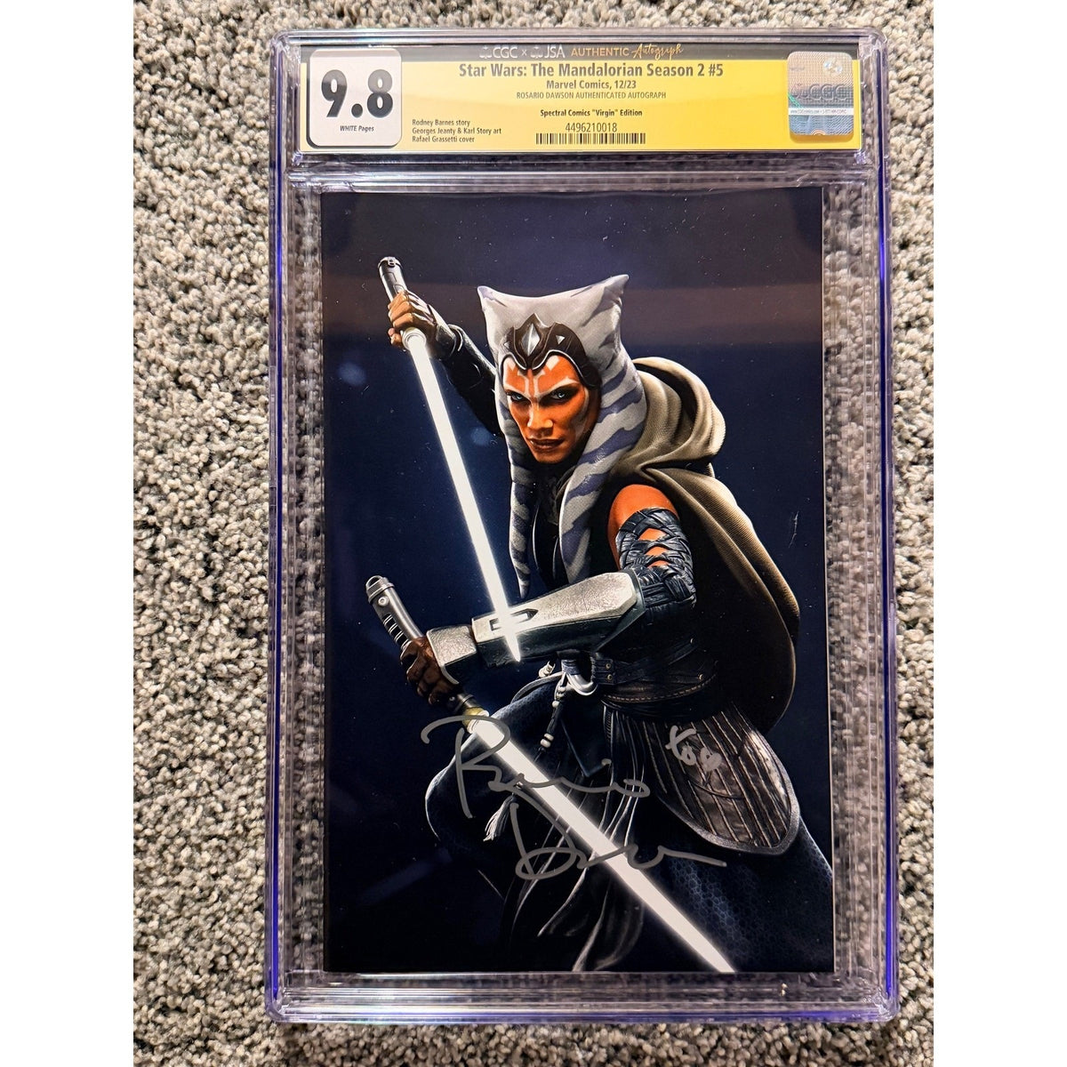 CGC 9.8 Signed Rosario Dawson Star Wars The Mandalorian Season 2 #5 limited 700