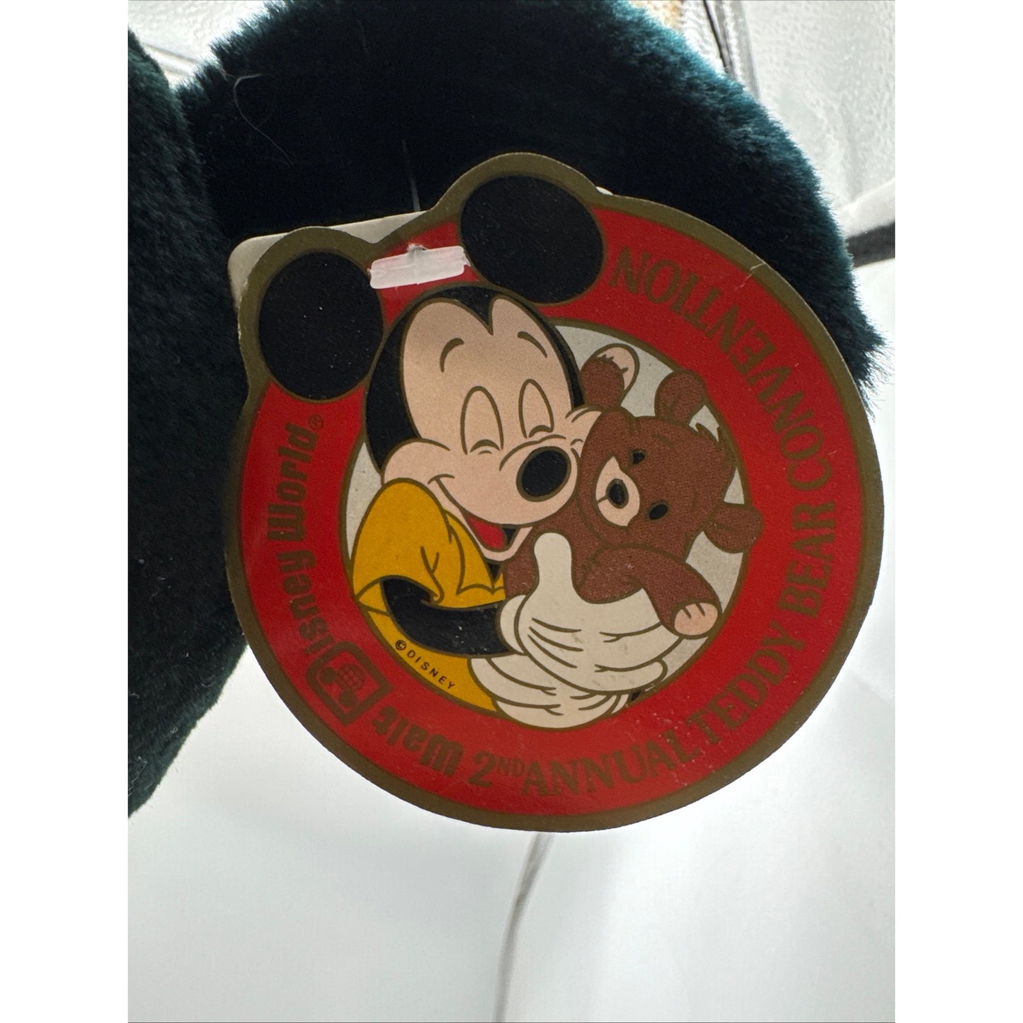 1989 WDW 20" Mickey & Teddy - 2nd Annual Teddy Bear Convention with Tag