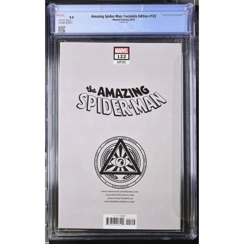 Amazing Spider-Man 122 FOIL Facsimile Edition CGC 9.9