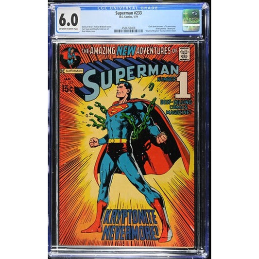 Superman #233 CGC 6.0 Iconic Neal Adams Cover