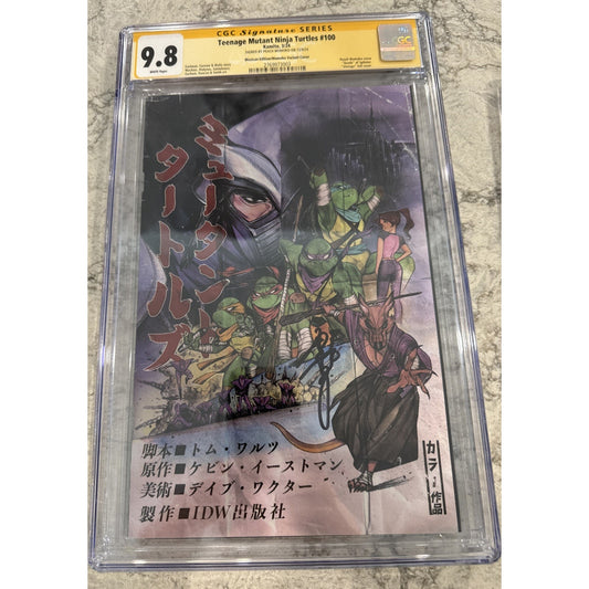 Teenage Mutant Ninja Turtles #100 CGC 9.8 Mexican Foil SIGNED PEACH MOMOKO