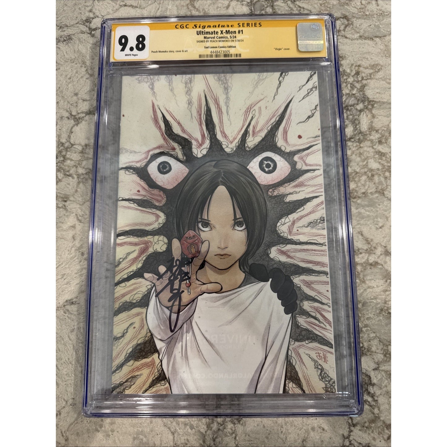 “Ultimate X-Men” #1 CGC 9.8 (Marvel 2024) Sad Lemon Momoko Virgin Variant SIGNED