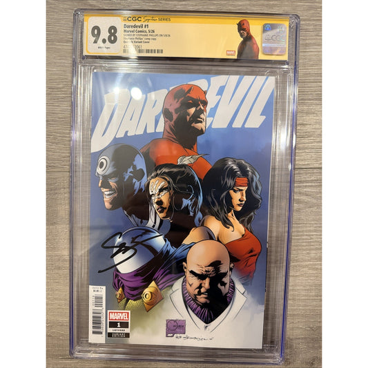 Daredevil #1 Joe Quesada 1:1000 CGC 9.8 Stephanie Phillips Comp Copy Signed (52061)