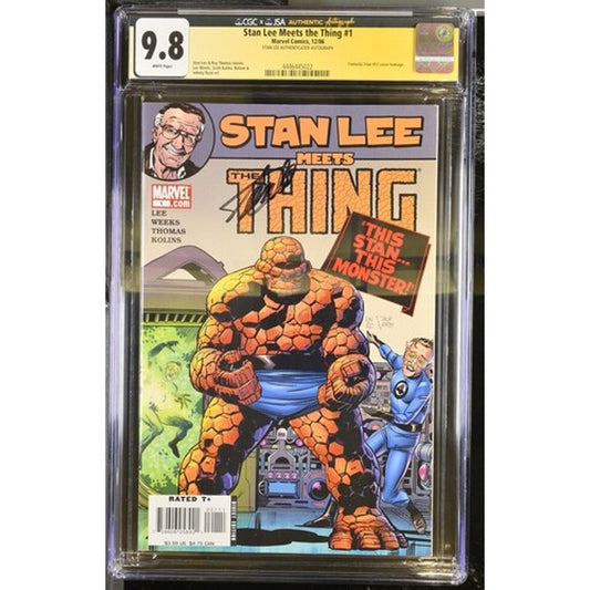 CGC 9.8 Stan Lee Meets the Thing #1 Stan Lee Authenticated Autograph