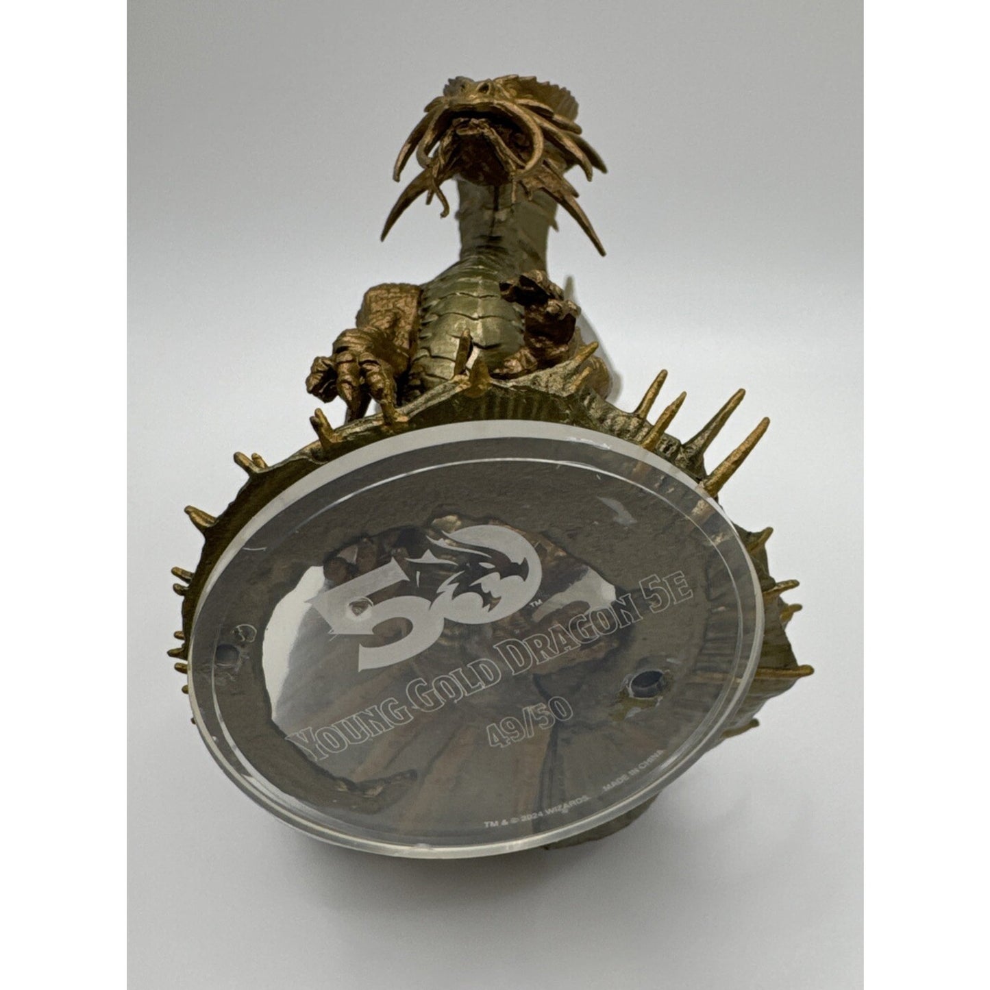 Young Gold Dragon 5E D&D Miniature Dungeons Dragons 50th Anniversary 49 large