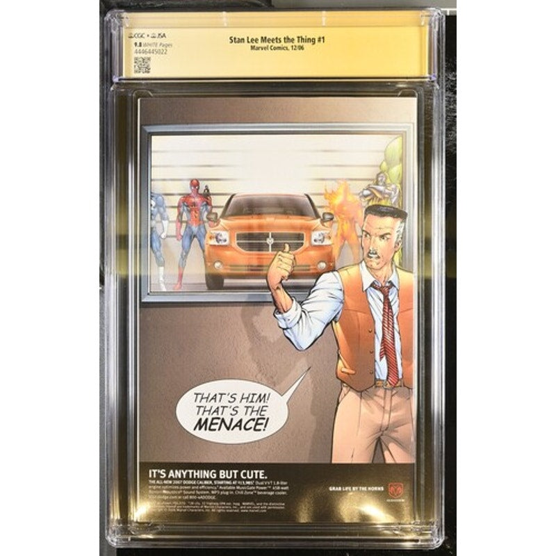 CGC 9.8 Stan Lee Meets the Thing #1 Stan Lee Authenticated Autograph