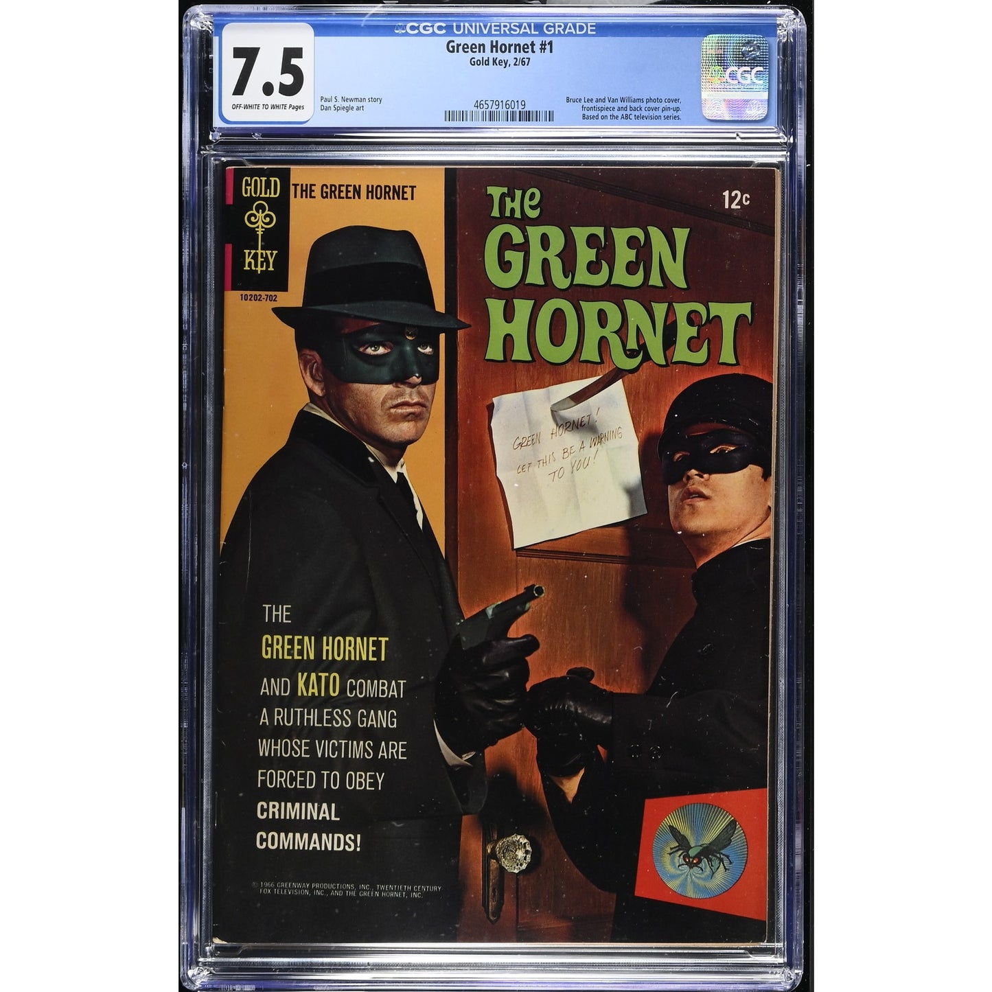 Green Hornet#1 CGC 7.5  Bruce Lee and Van Williams photo cover (16019)
