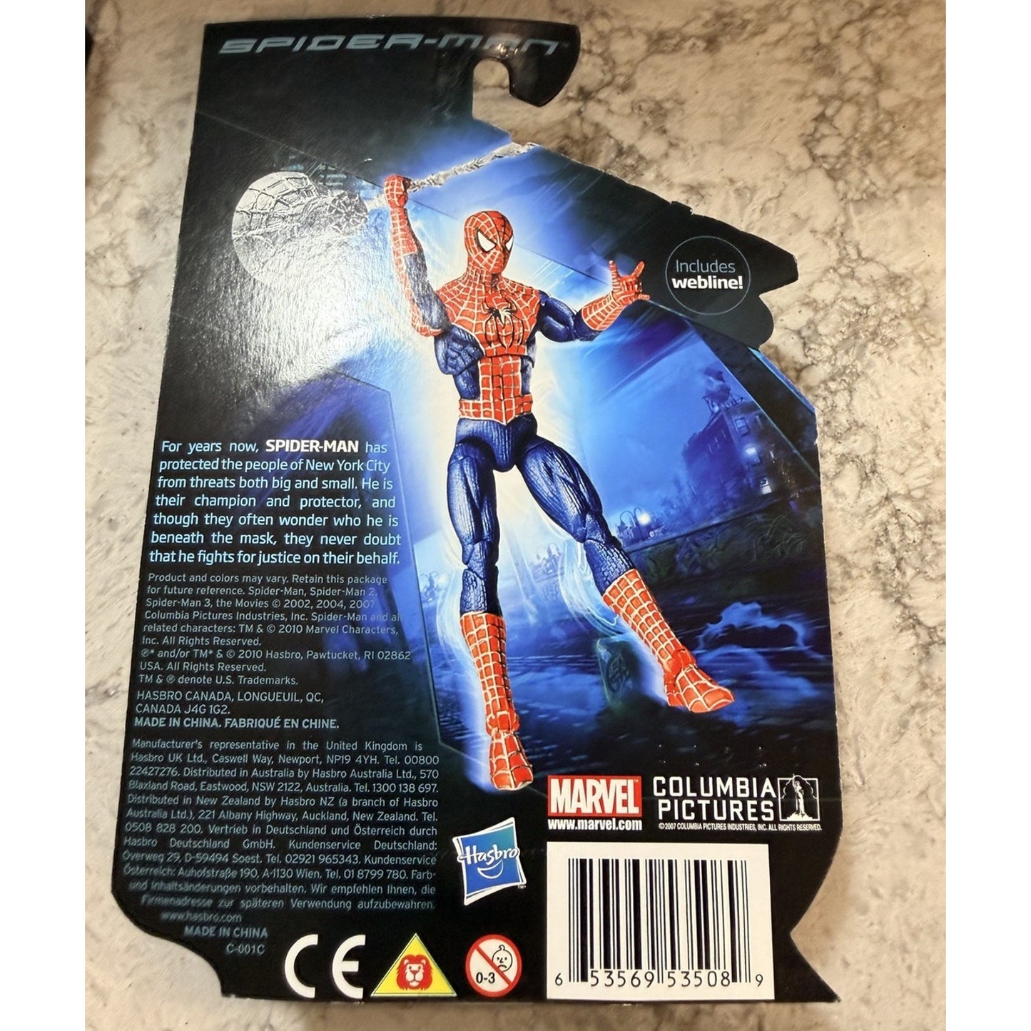 SDCC 2010 SPIDER-MAN TOBEY MAGUIRE HASBRO MARVEL MCU 3.75" FIGURE EXCLUSIVE NEW